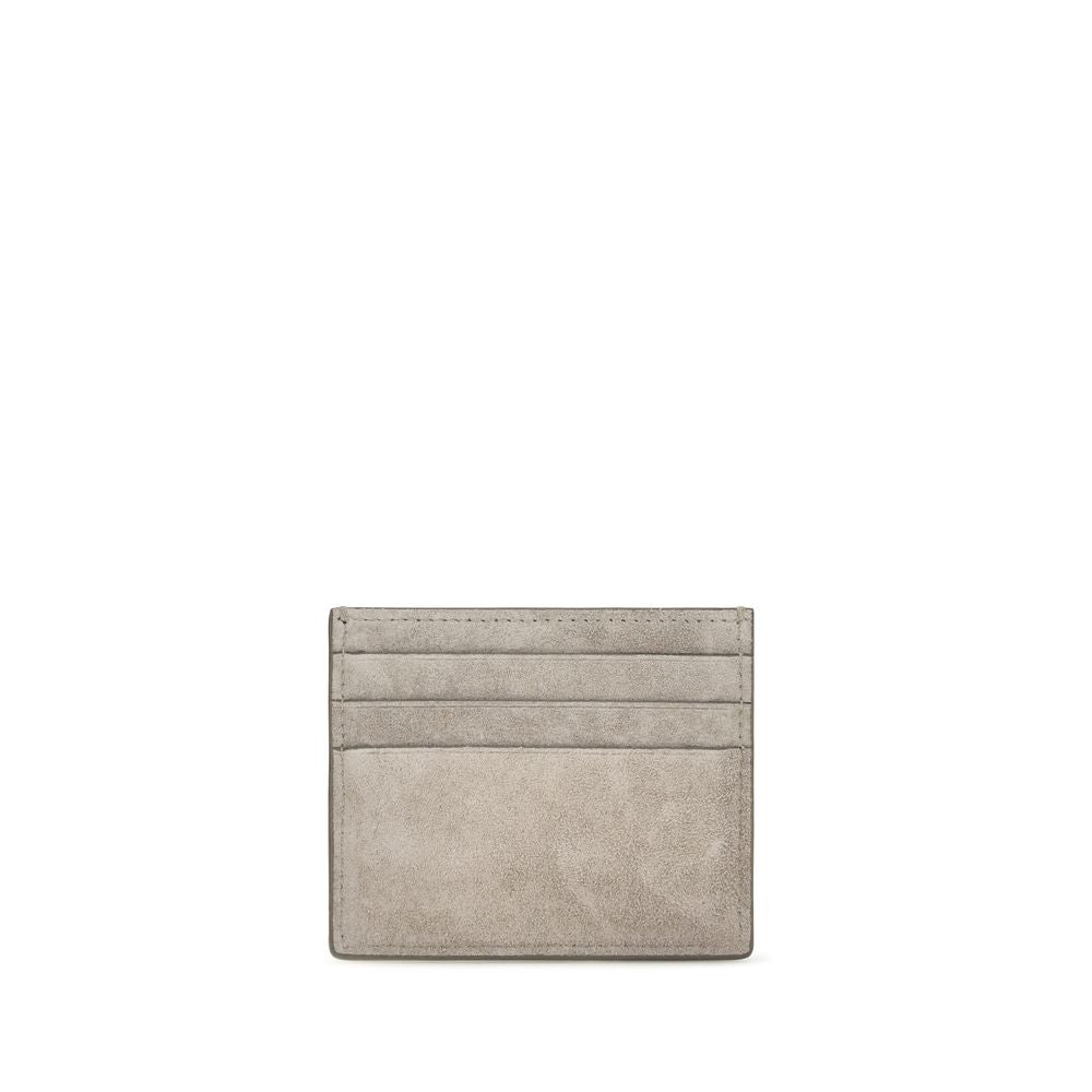 Brunello Cucinelli Gray Calf Leather Bos Taurus Wallet