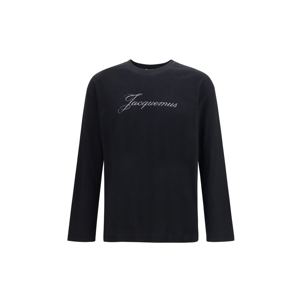 Jacquemus Black Cotton Long Sleeve T-Shirt
