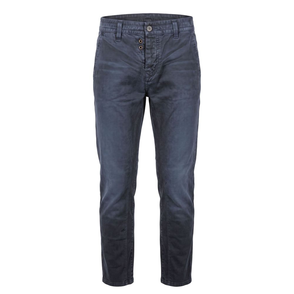 Trussardi Jeans Blue Cotton Men Pant