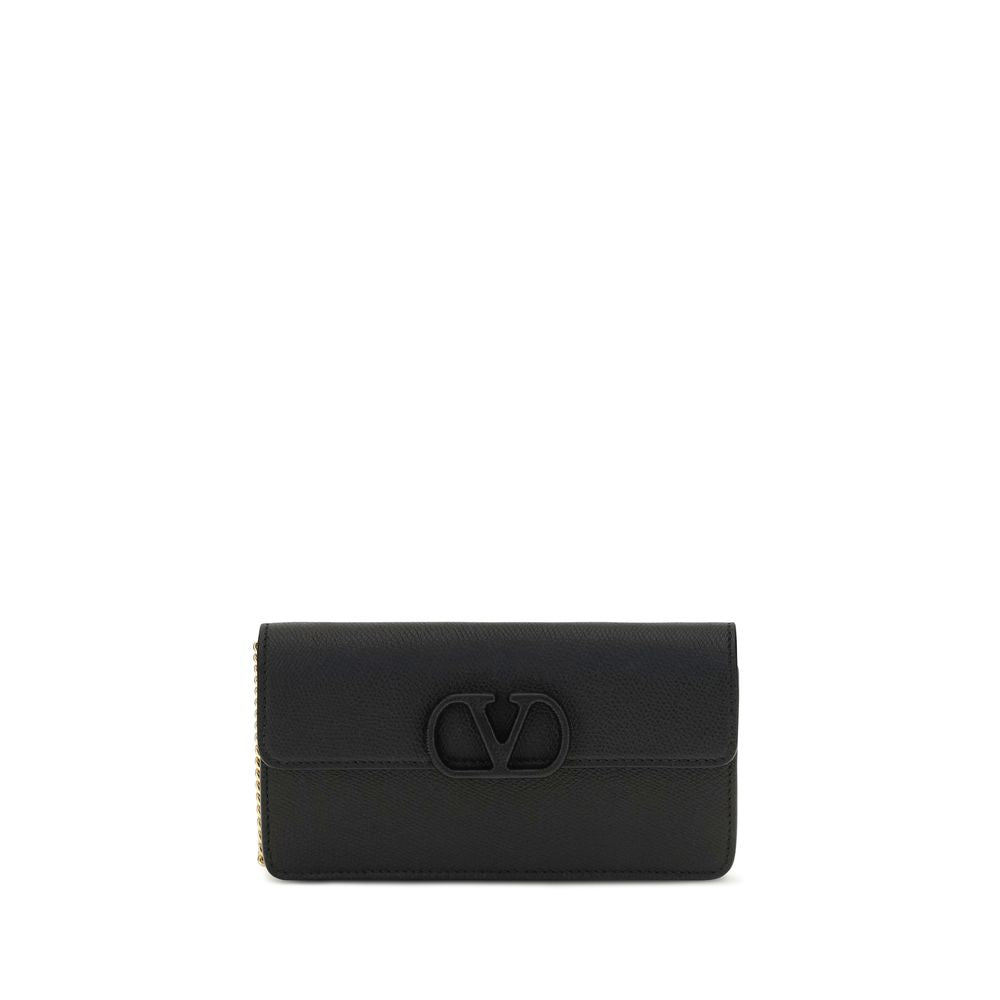 Valentino Garavani Black Leather Wallet