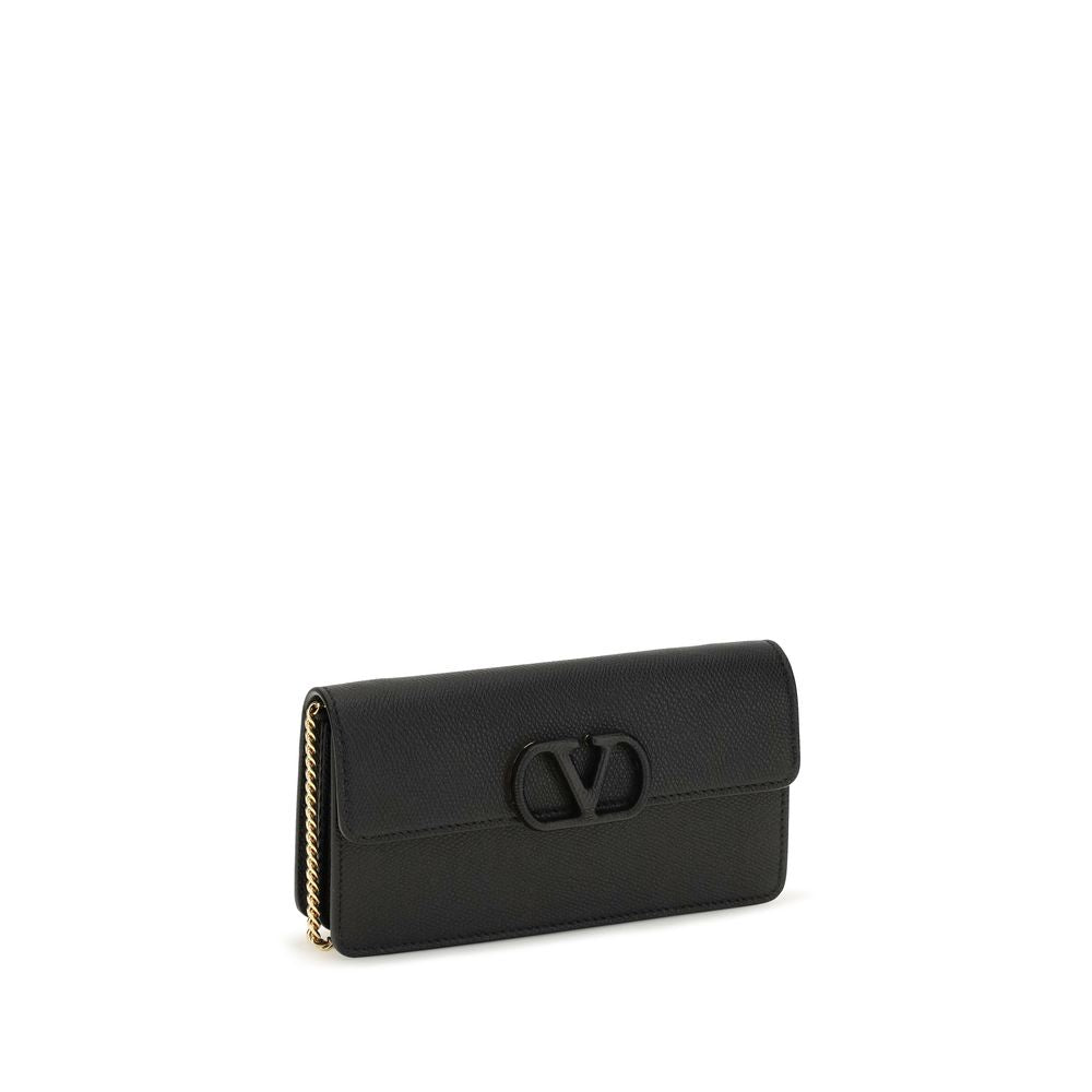 Valentino Garavani Black Leather Wallet