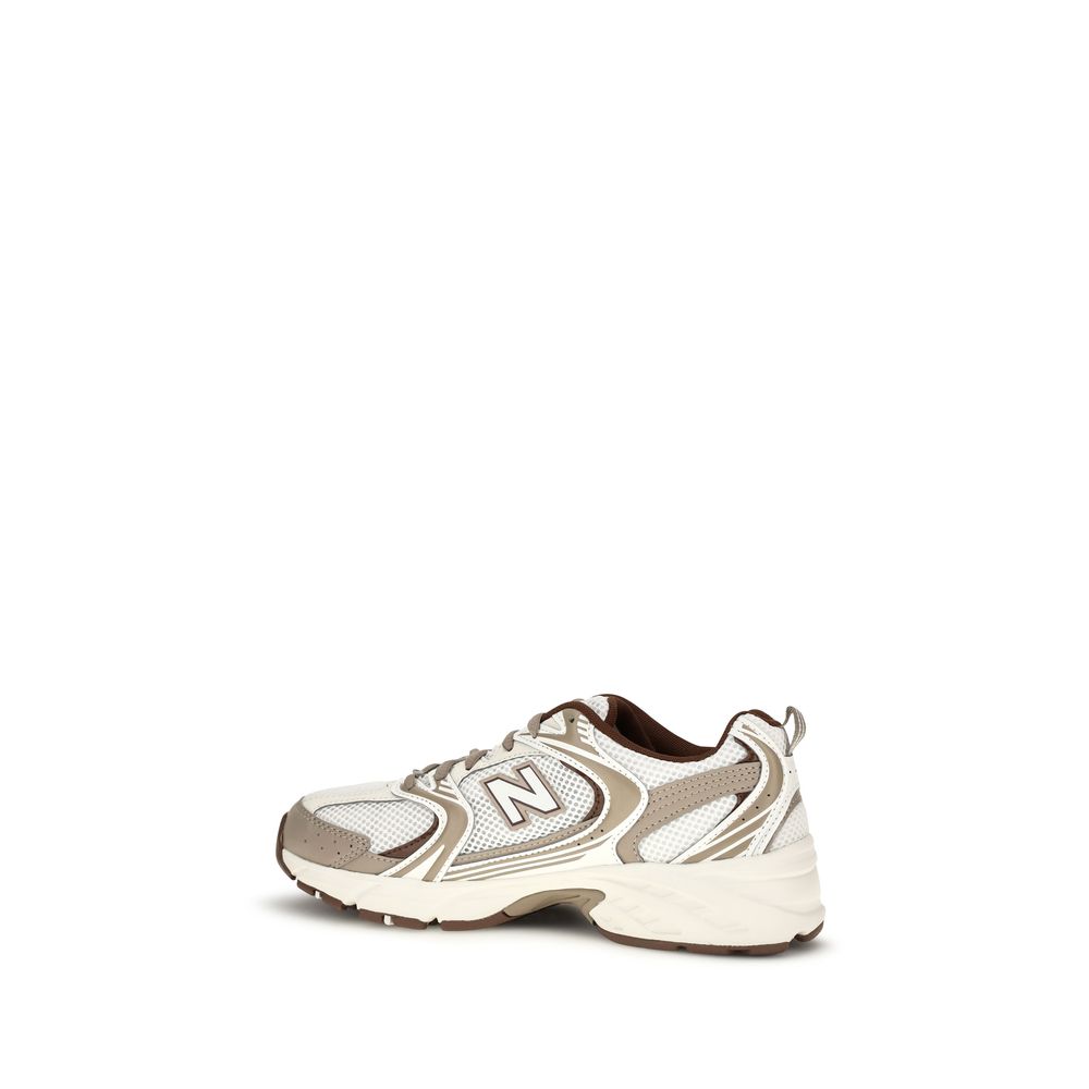 New Balance Silver Nylon Athletic Sneakers