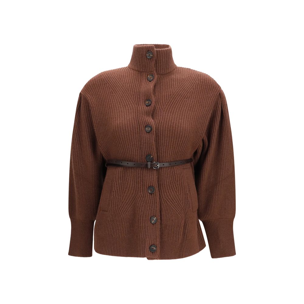 Brunello Cucinelli Brown Wool Cardigan