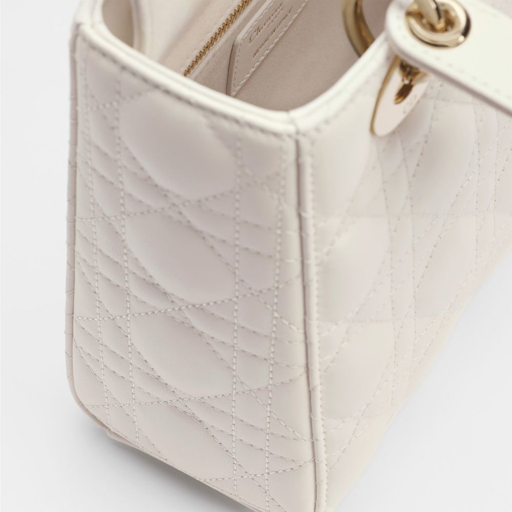 Dior White Leather Handbag
