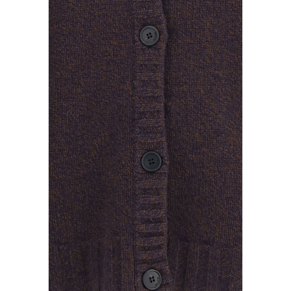 The Attico Brown Wool Cardigan