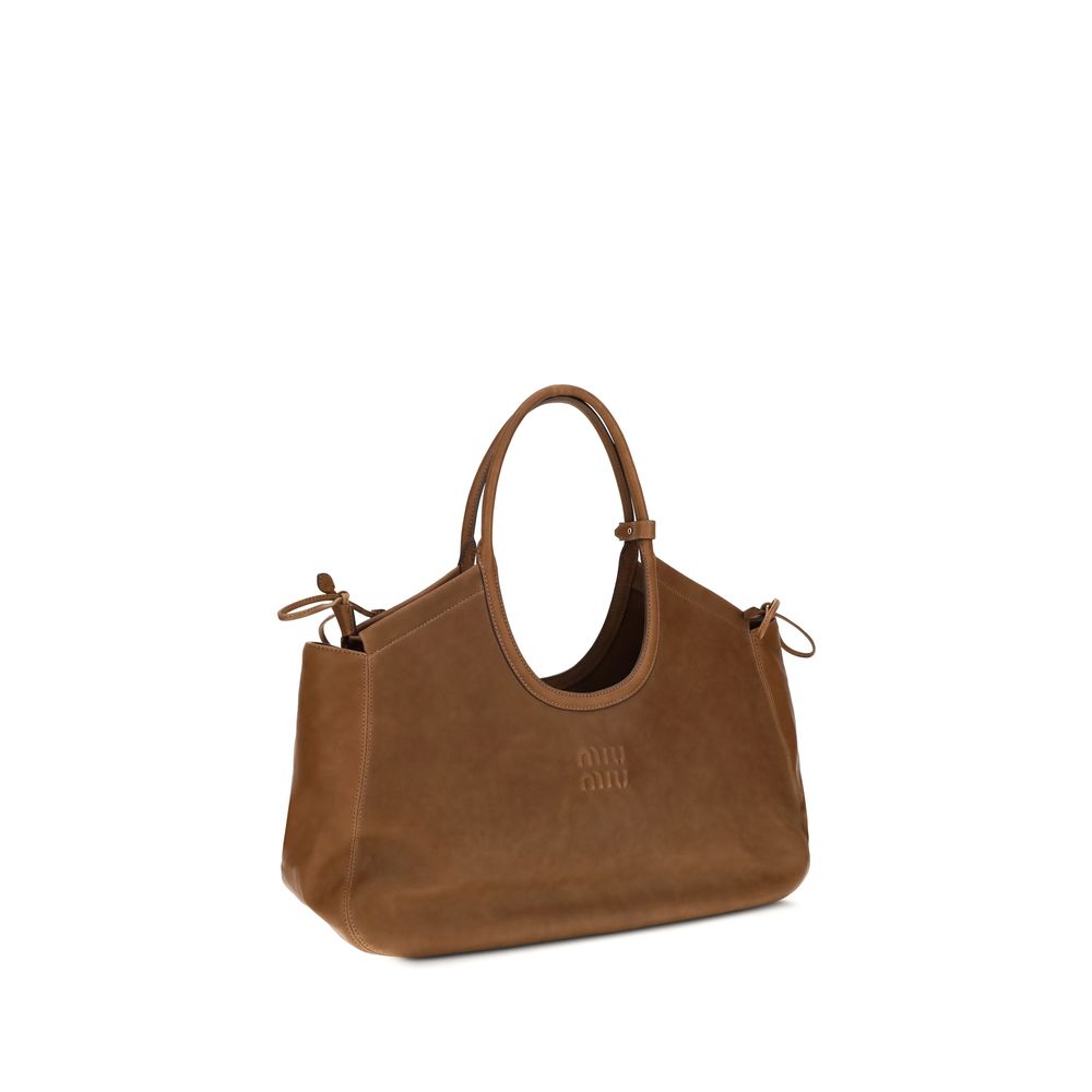 Miu Miu Brown Aries Handbag