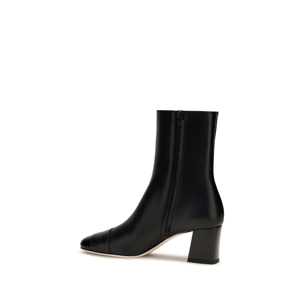 Valentino Garavani Black Leather Ankle Boots