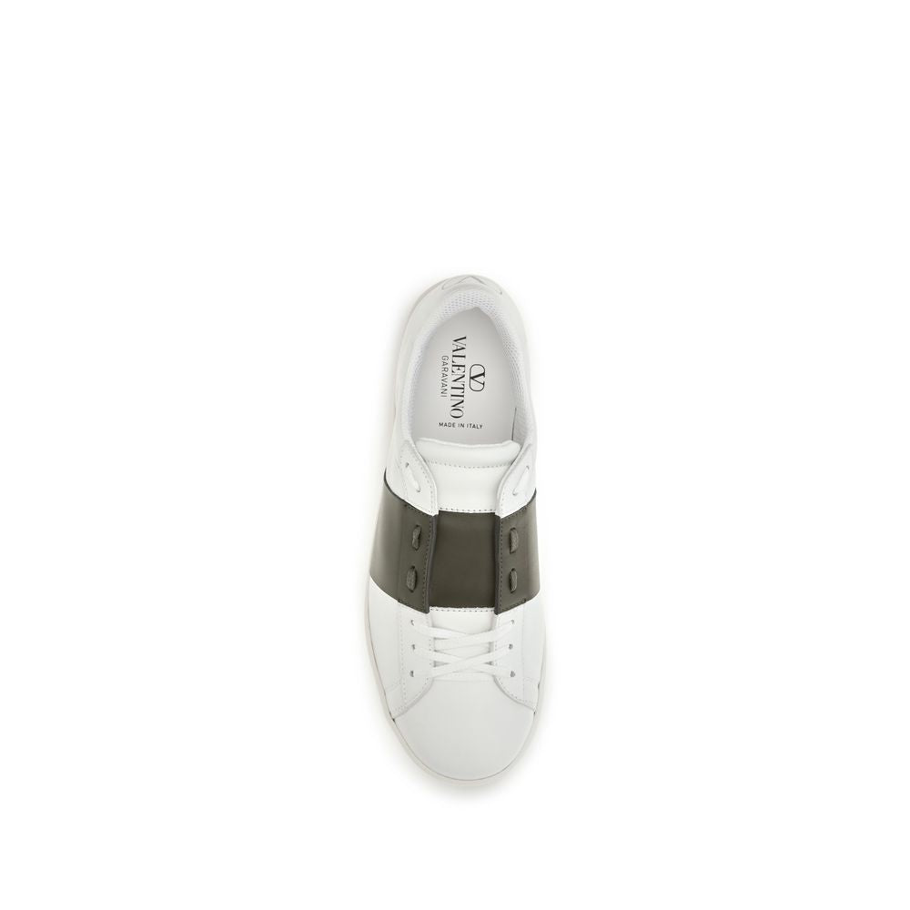 Valentino Garavani White Leather Low Top Sneakers