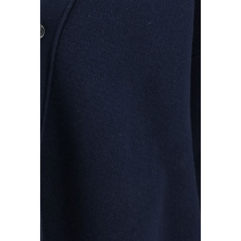 Laneus Blue Wool Cardigan