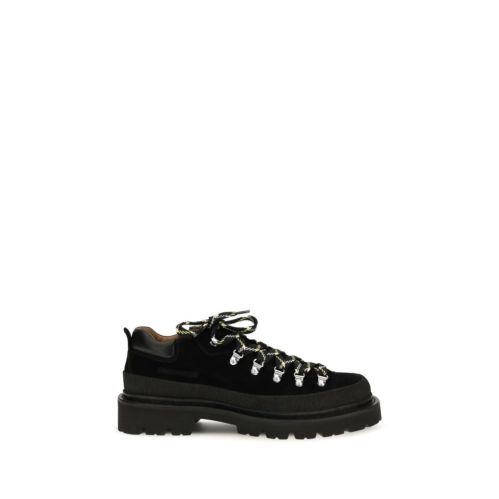 Dsquared² Black Leather Athletic Sneakers
