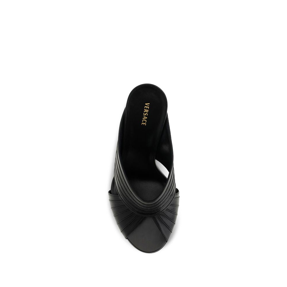 Versace Black Mules