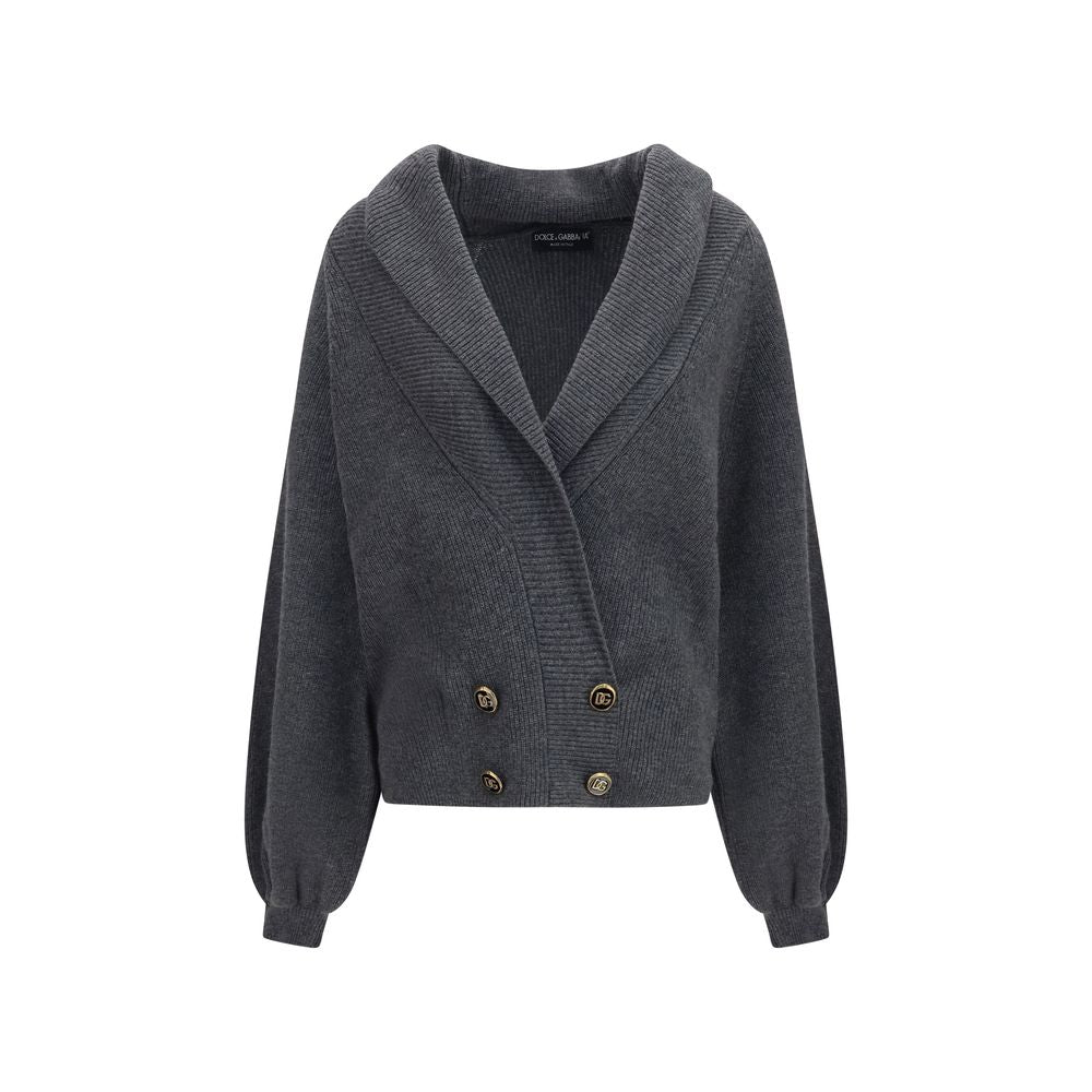 Dolce & Gabbana Gray Wool Cardigan