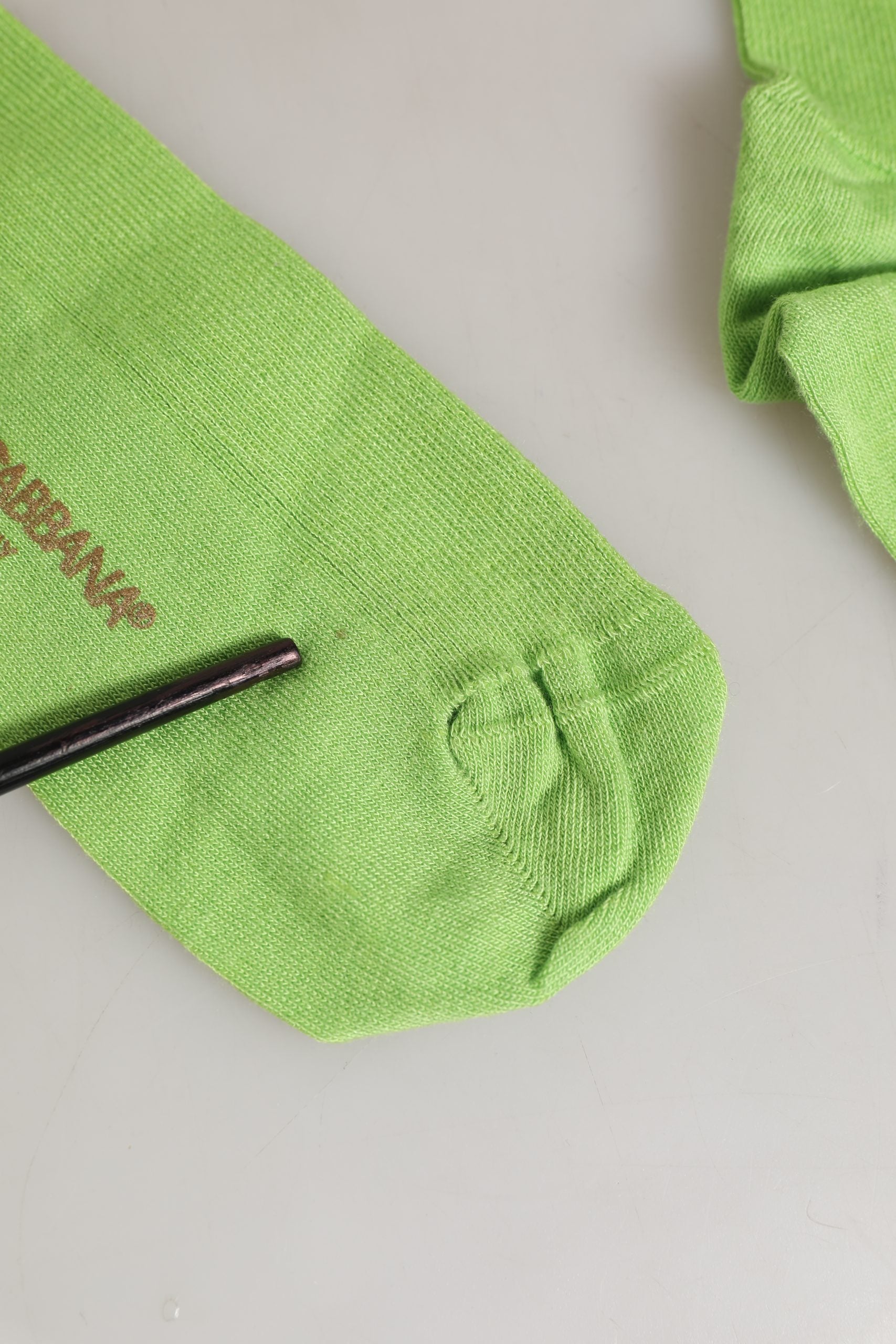 Dolce & Gabbana Men Green Viscose Over The Accessory Socks