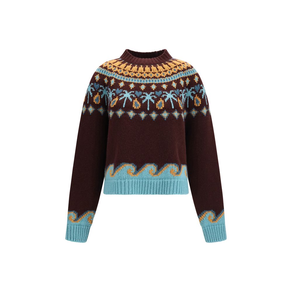 Alanui Bordeaux Wool Sweatshirt