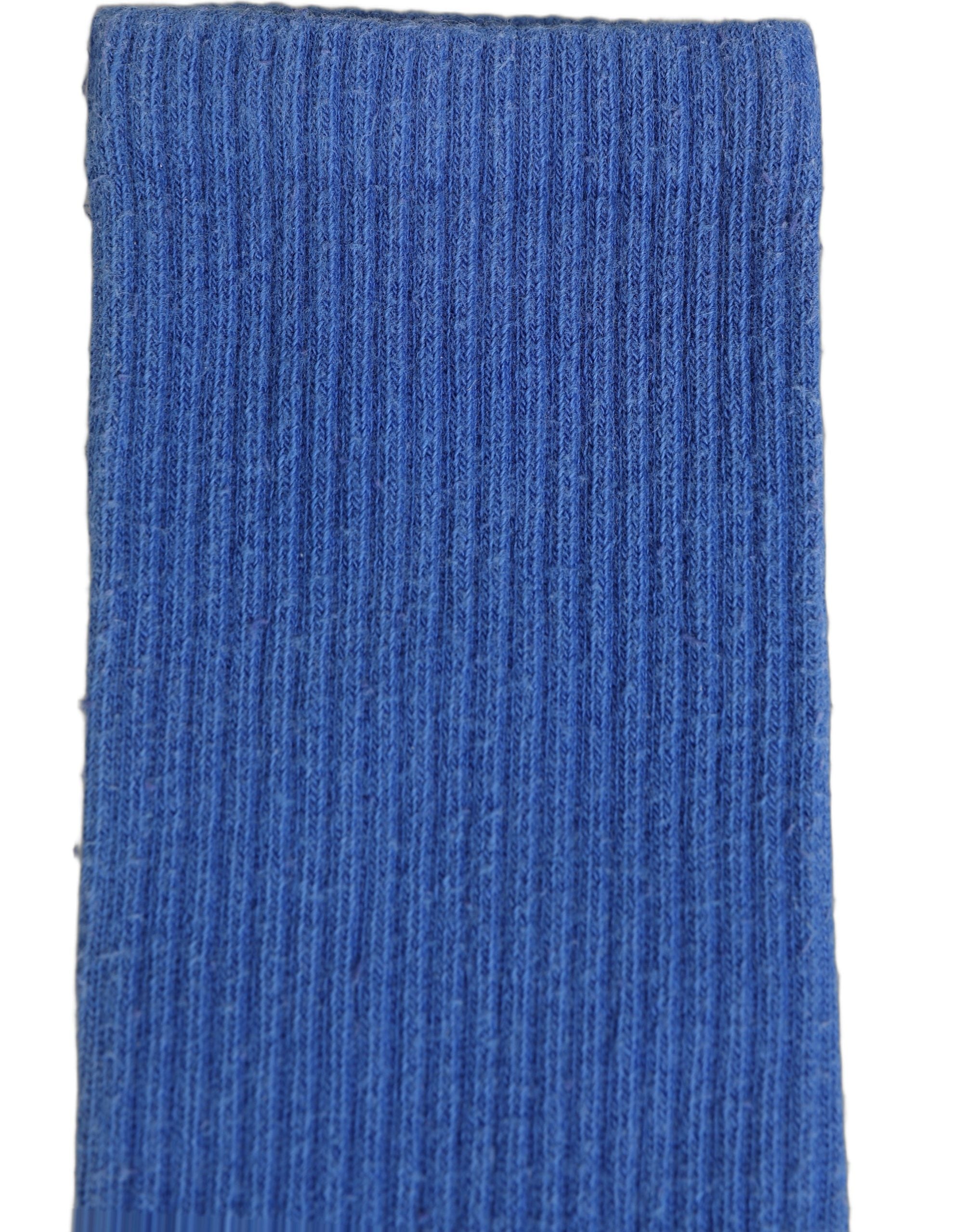 Dolce & Gabbana Blue Cotton Ribbed Mid Women Accessory Socks