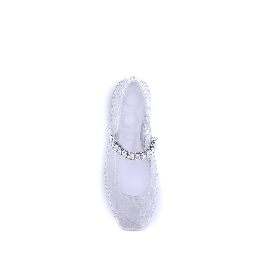Jimmy Choo White Ballet Flats