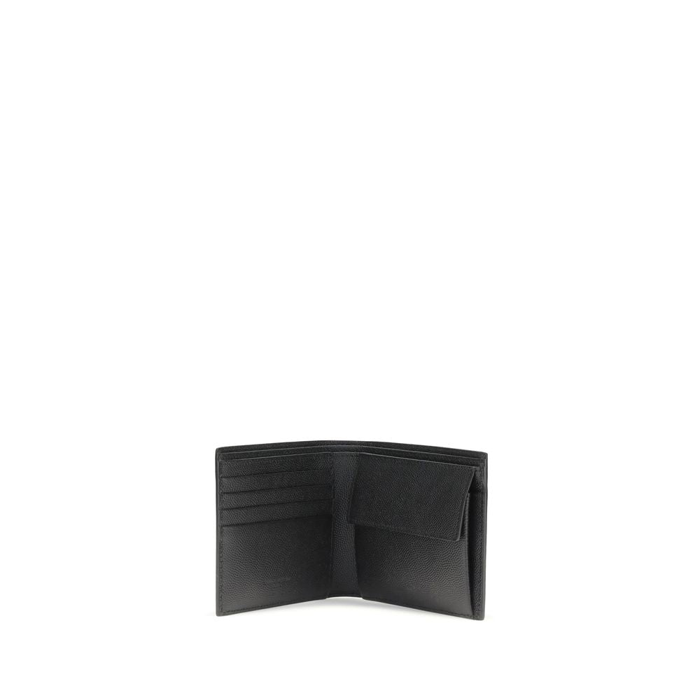 Saint Laurent Black Leather Wallet