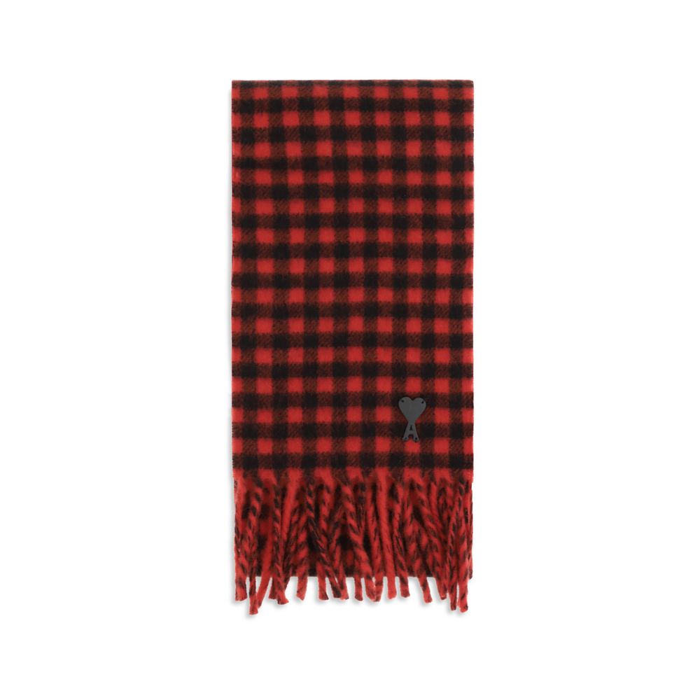 Ami Paris Multicolor Wool Scarf