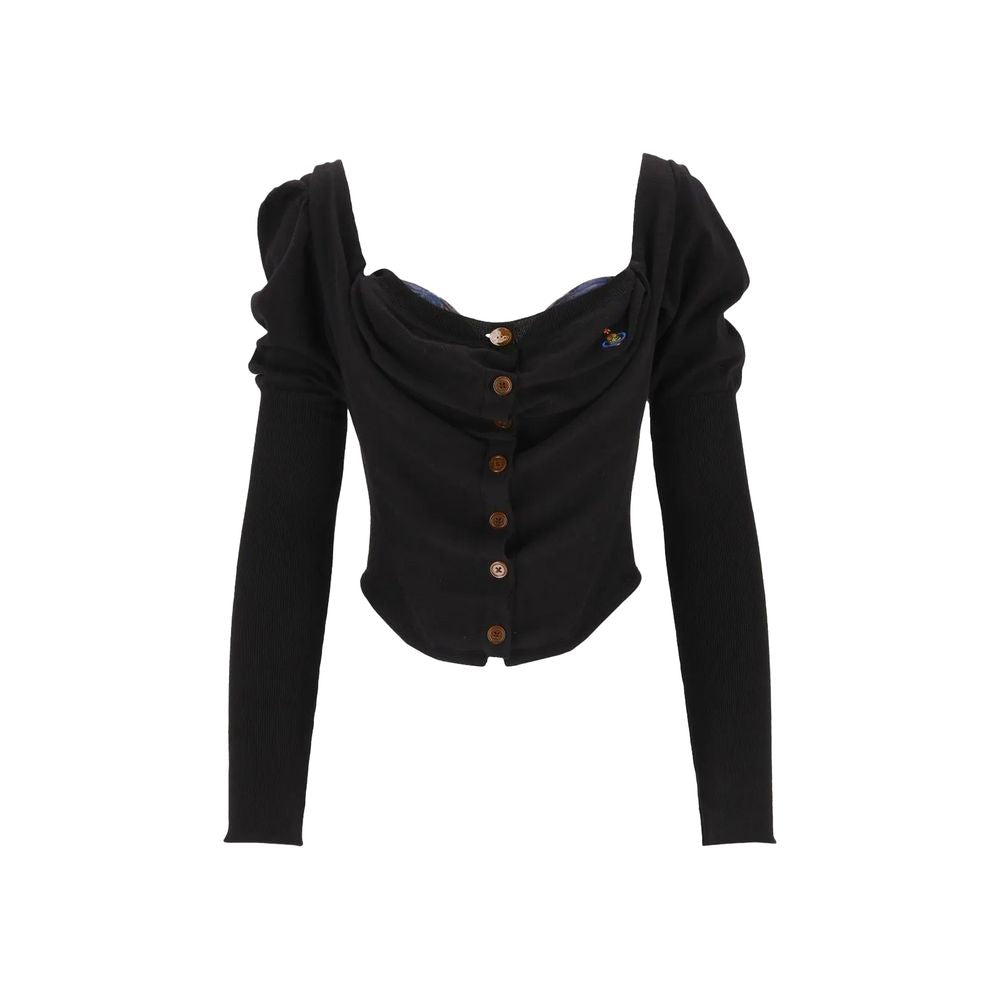 Vivienne Westwood Black Silk Cardigan