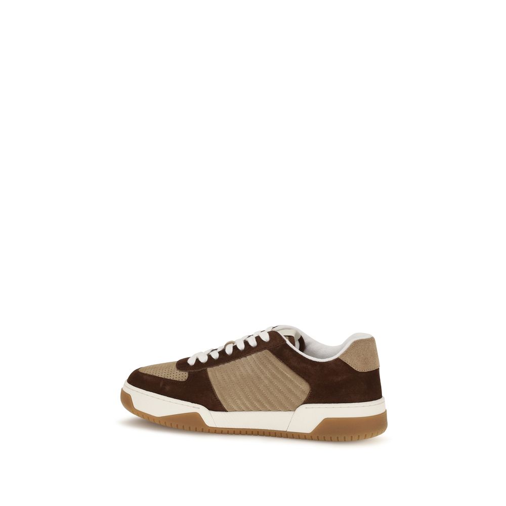 Valentino Garavani Brown Napa Leather / Low Top Sneakers