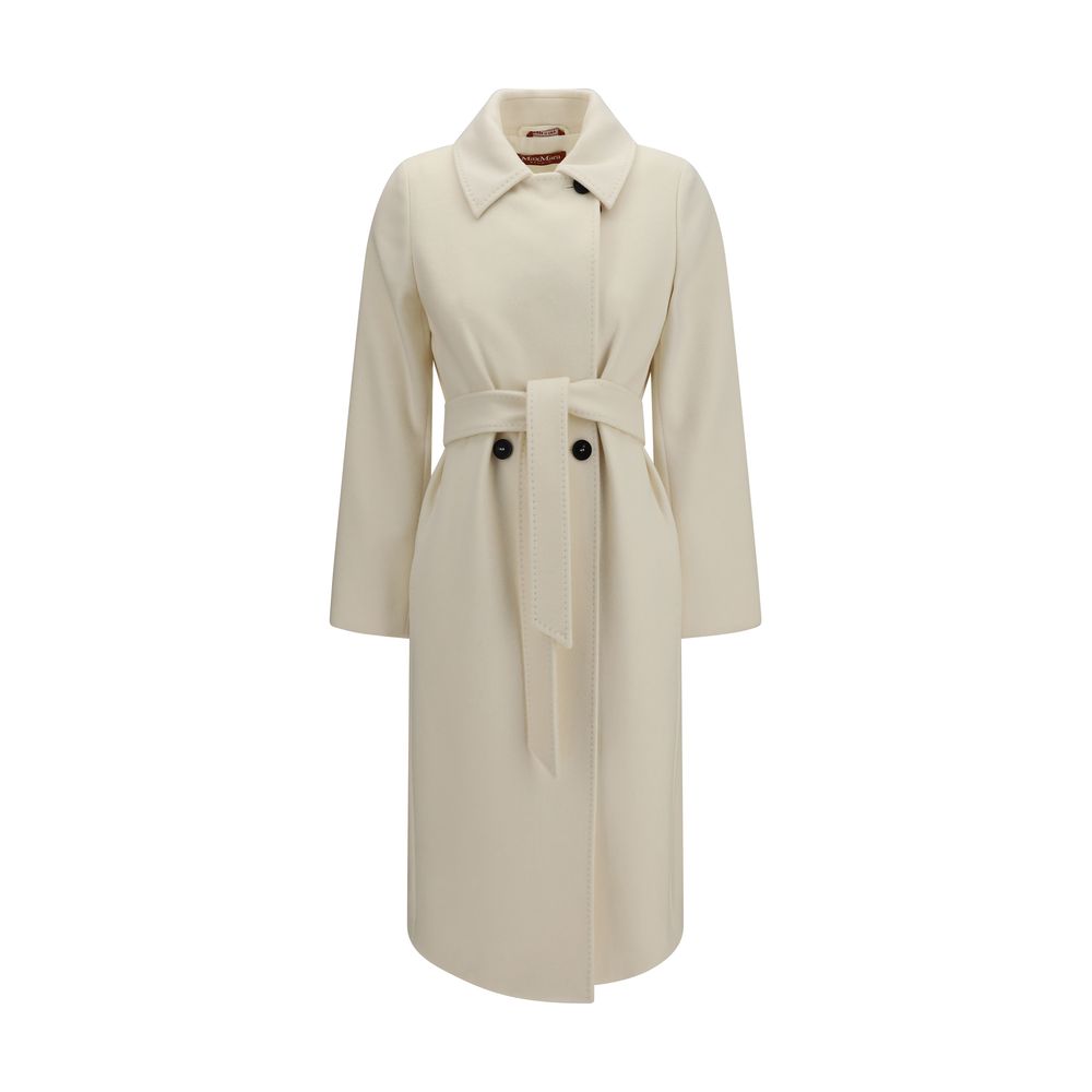 Max Mara White Wool Coat