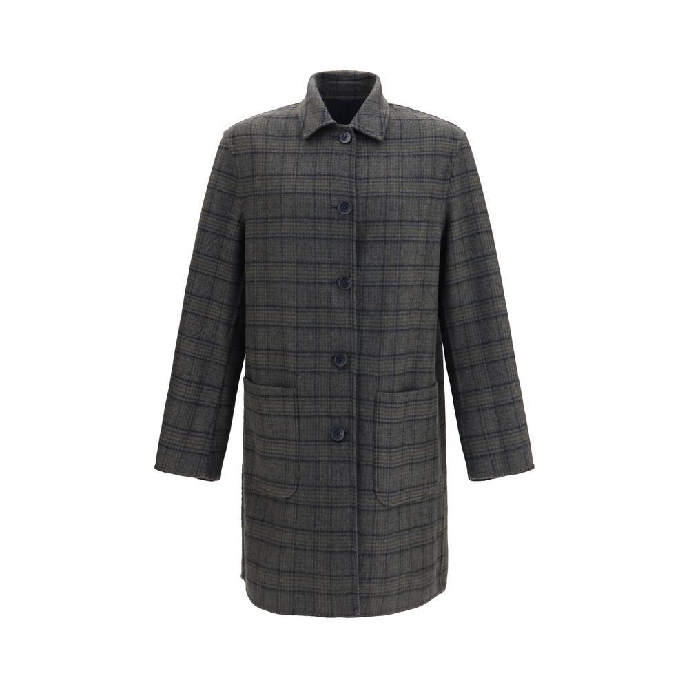 Etro Blue Wool Coat