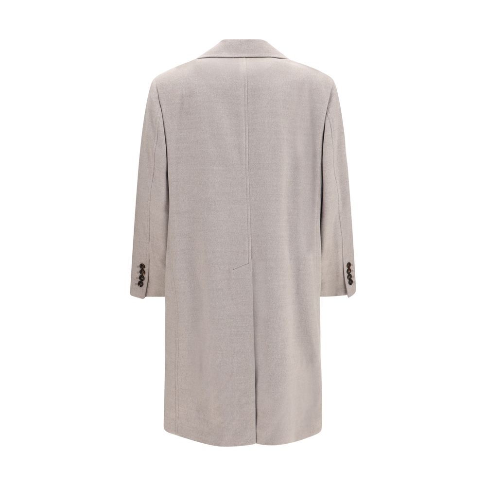 Brunello Cucinelli Beige Wool Coat