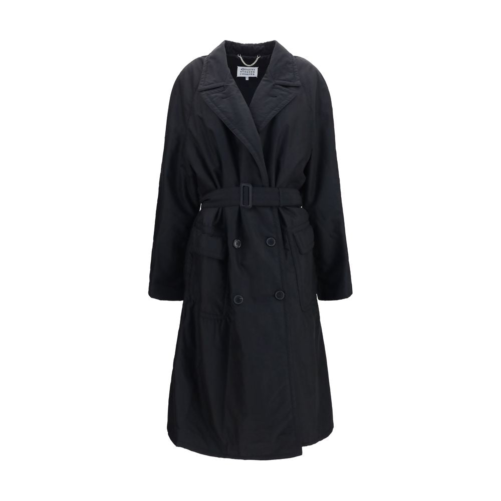 Maison Margiela Black Wool Oves Aries Coat