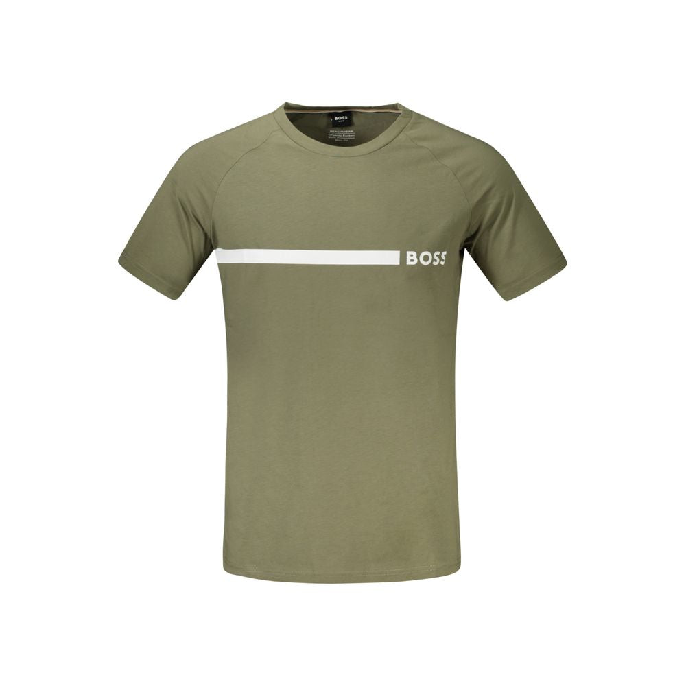 Hugo Boss Verde Cotton Men T-Shirt