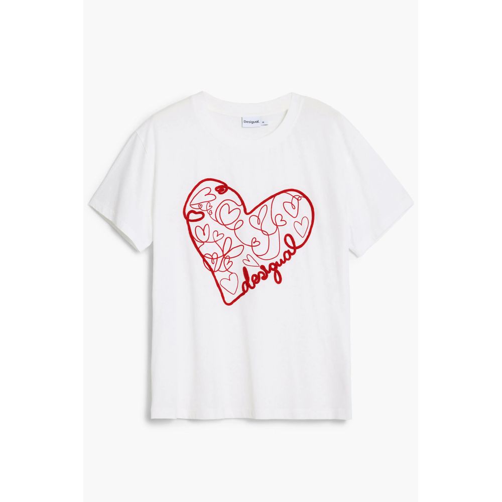Desigual White Cotton Women's T-Shirt