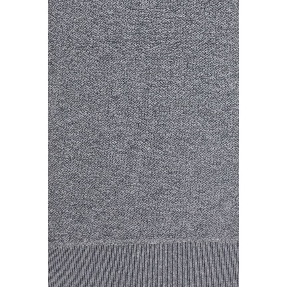 Piacenza Cashmere Gray Wool Sweatshirt