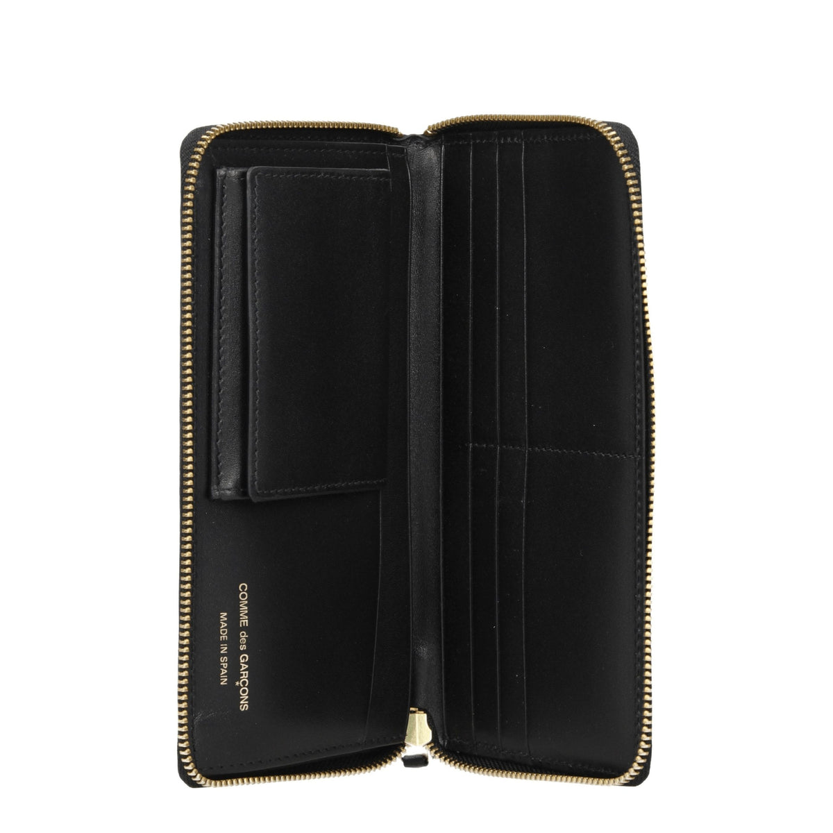 New Comme Des Garçons Black Leather Wallet