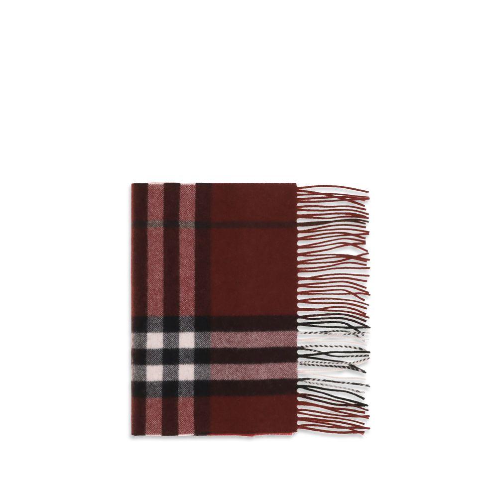New Burberry Burgundy Cashmere Scarf
