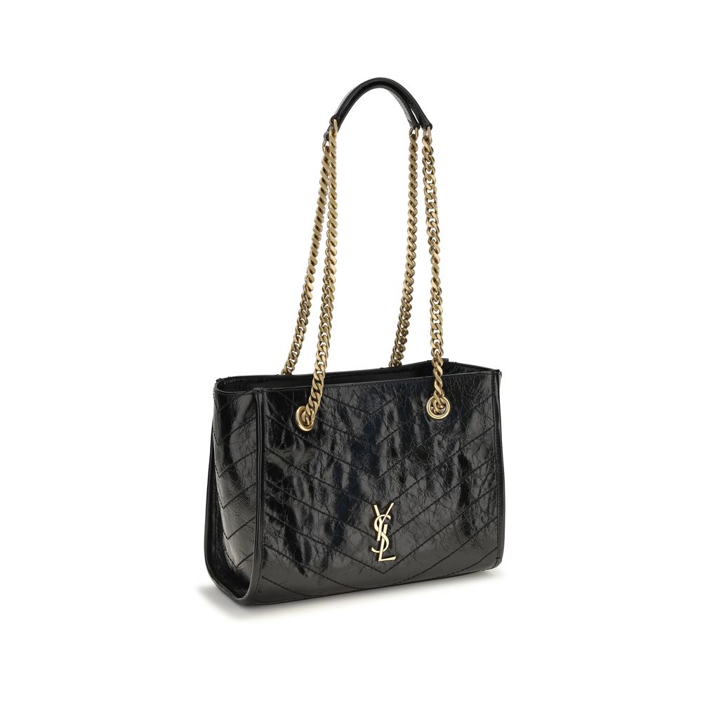Saint Laurent Black Leather Shoulder Bag