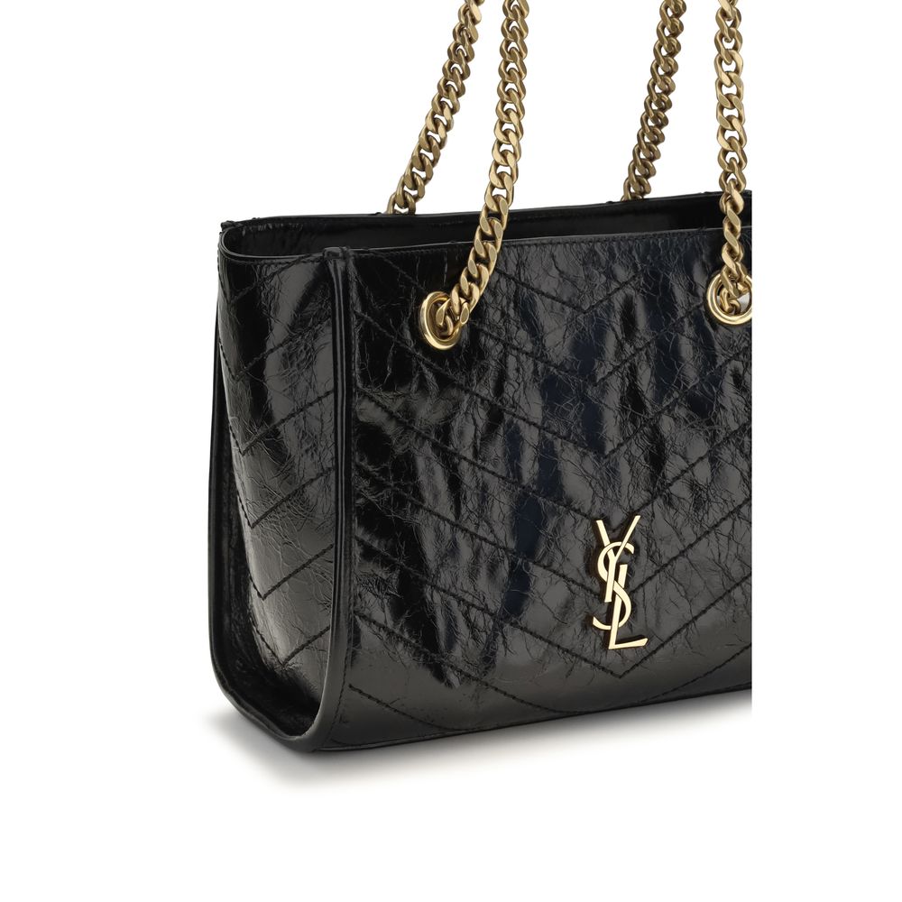 Saint Laurent Black Leather Shoulder Bag