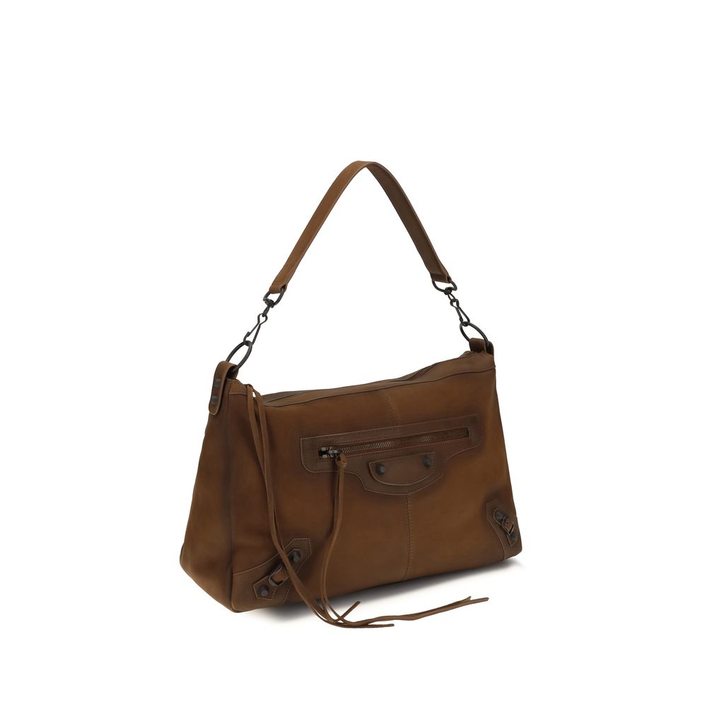 Balenciaga Brown Aries Shoulder Bag