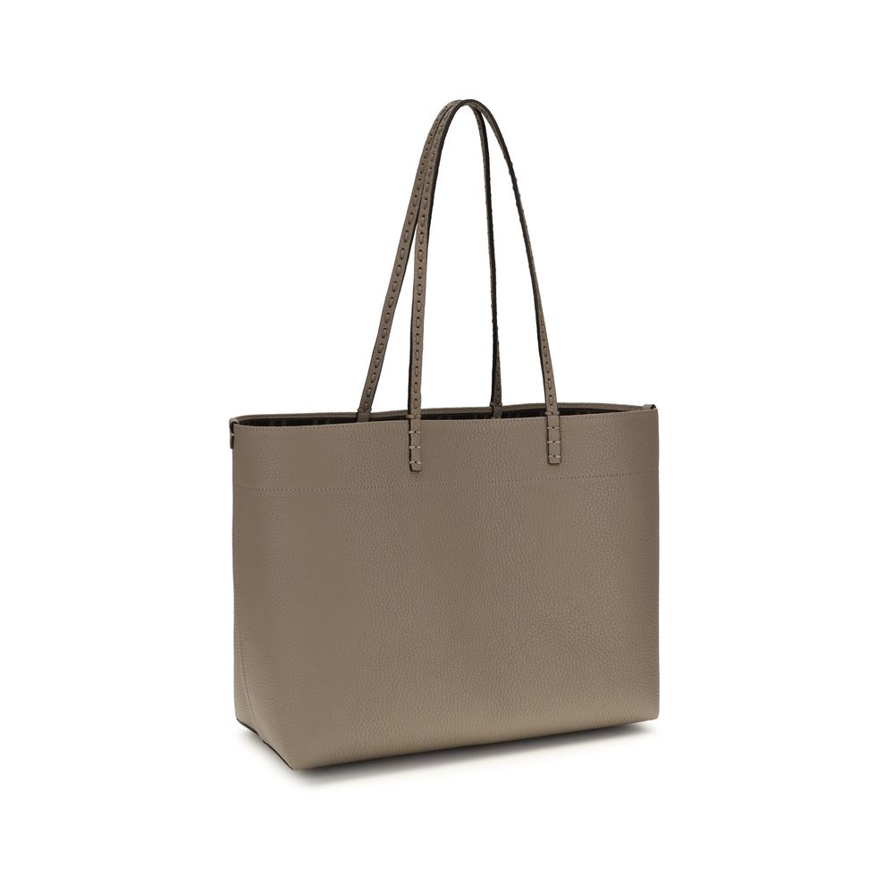 Fendi Beige Leather Shoulder Bag