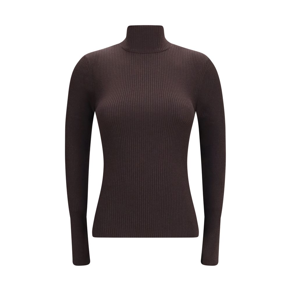 Wolford Brown Wool Turtleneck