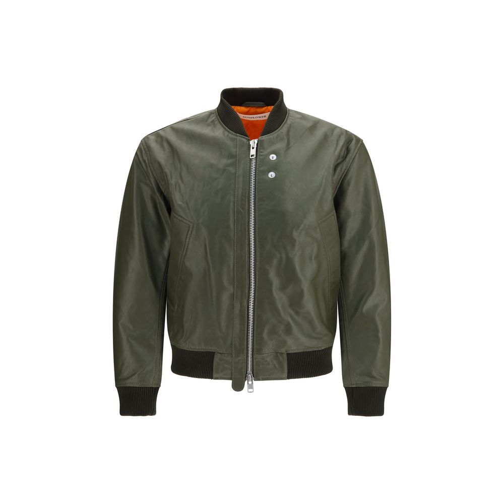 Sunflower Bicolor Leather Bomber