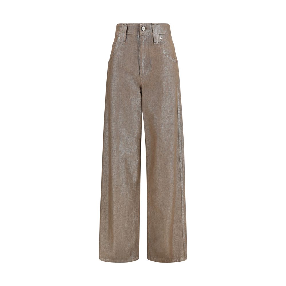 New Brunello Cucinelli Beige Cotton Jeans Denim
