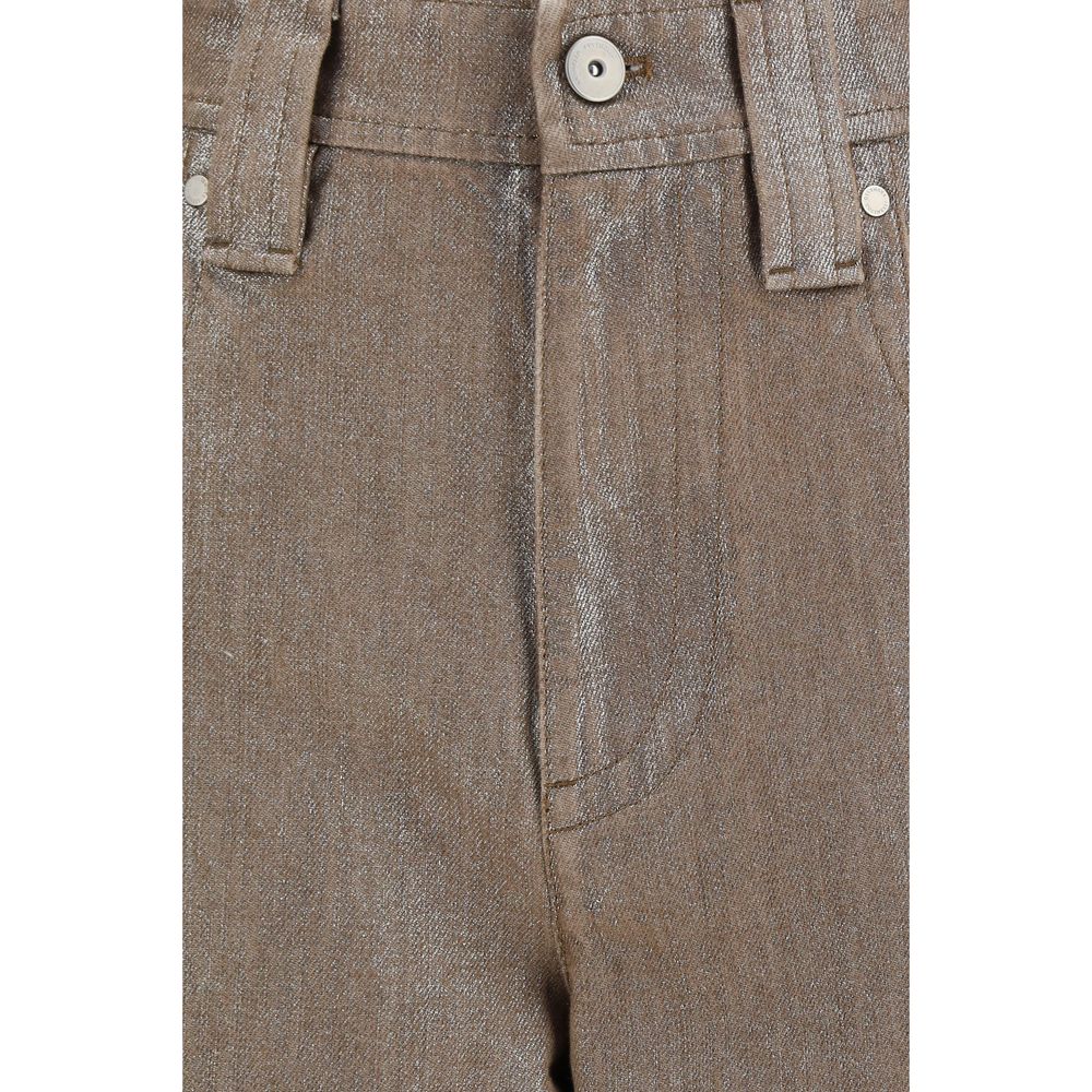 New Brunello Cucinelli Beige Cotton Jeans Denim