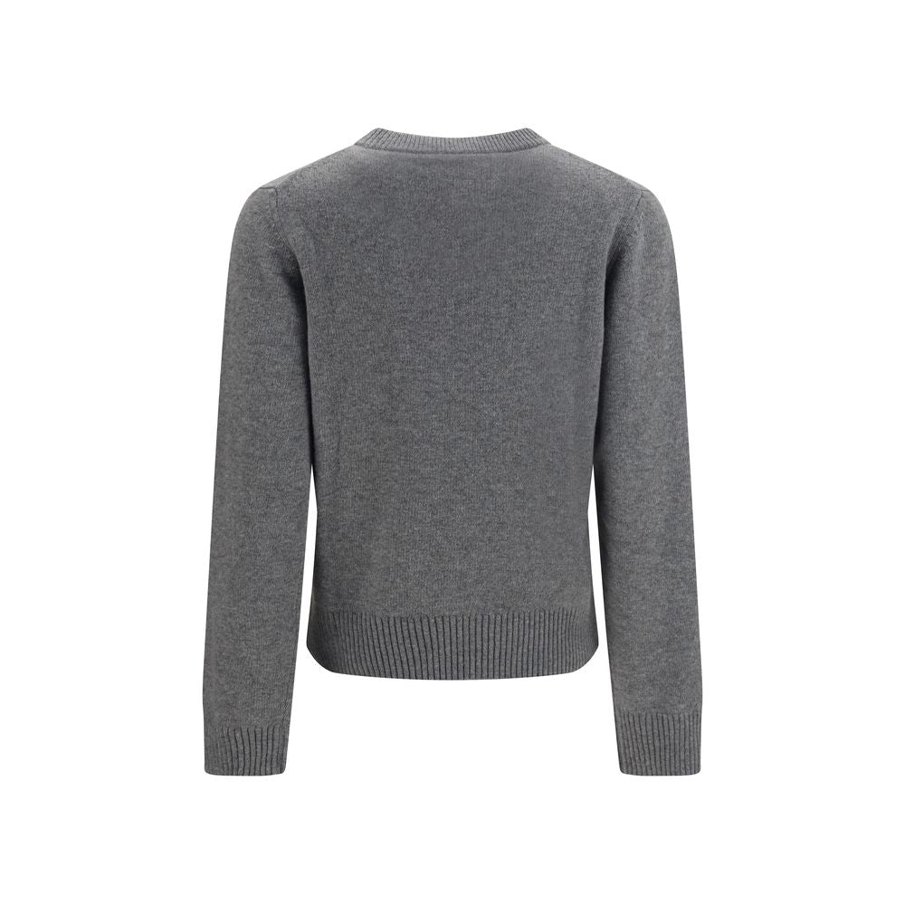 Ganni Gray Wool Sweatshirt