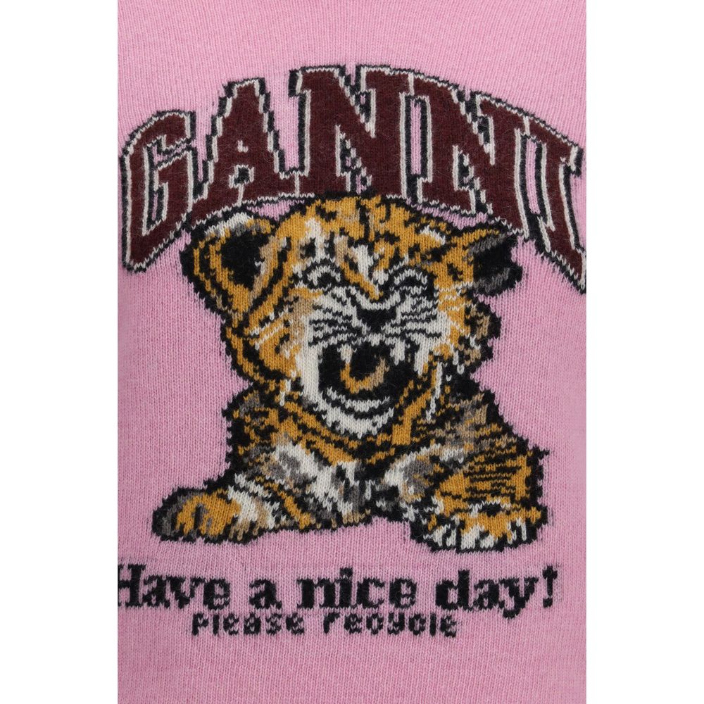 Ganni Multicolor Wool Sweatshirt