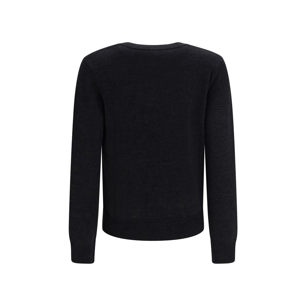 Ganni Black Wool Sweatshirt