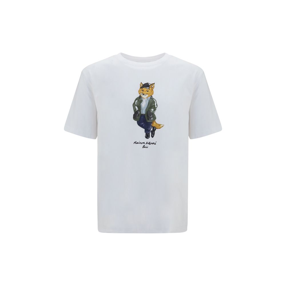 New Maison Kitsuné White Cotton T-Shirt