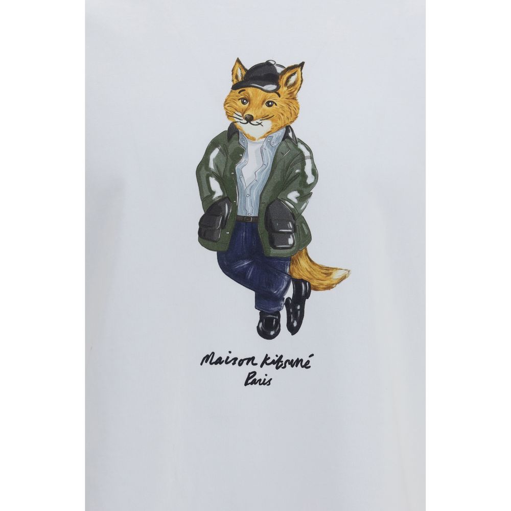 New Maison Kitsuné White Cotton T-Shirt