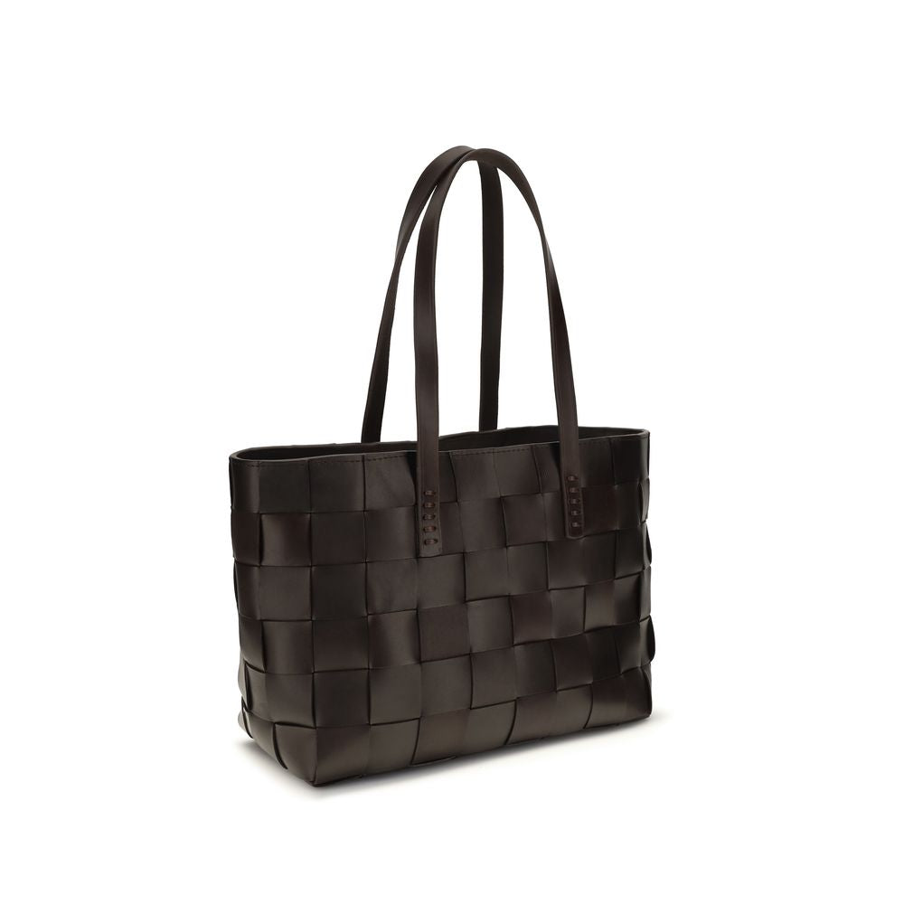 Dragon Diffusion Brown Leather Shoulder Bag