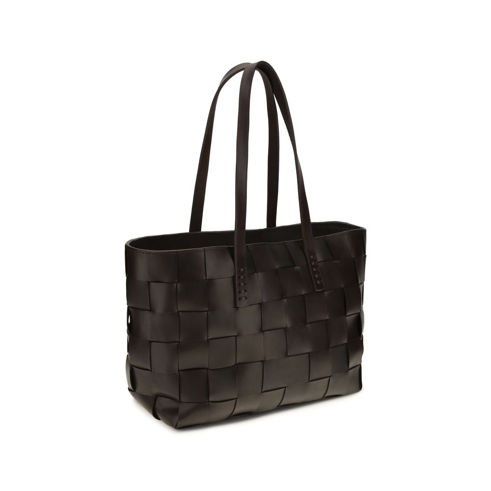 Dragon Diffusion Brown Leather Shoulder Bag