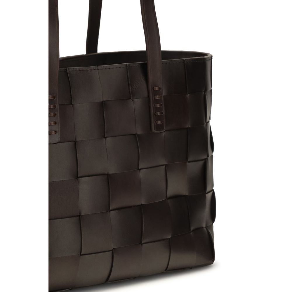 Dragon Diffusion Brown Leather Shoulder Bag