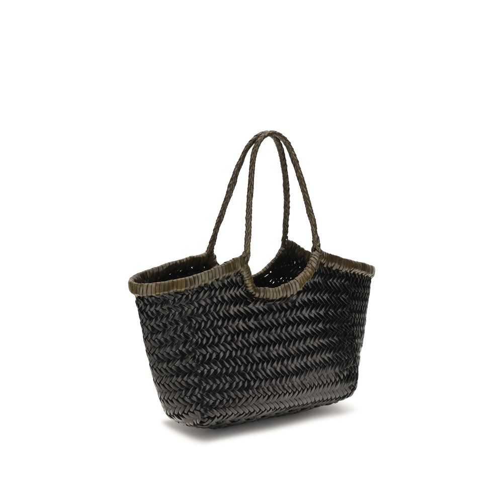 Dragon Diffusion Bicolor Leather Handbag